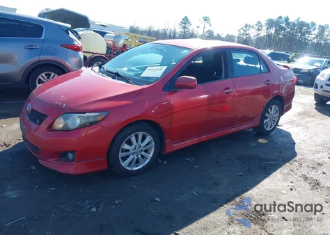 2010 Toyota Corolla S z USA, uszkodzony, nr VIN 2T1BU4EE3AC446188